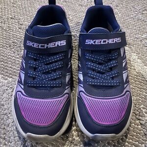 Skechers Kids' Navy and Purple Sneakers